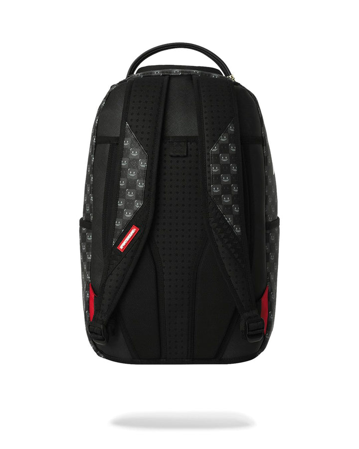 SHARKS IN PARIS WTF BUBBLY BLACK CHECK BACKPACK