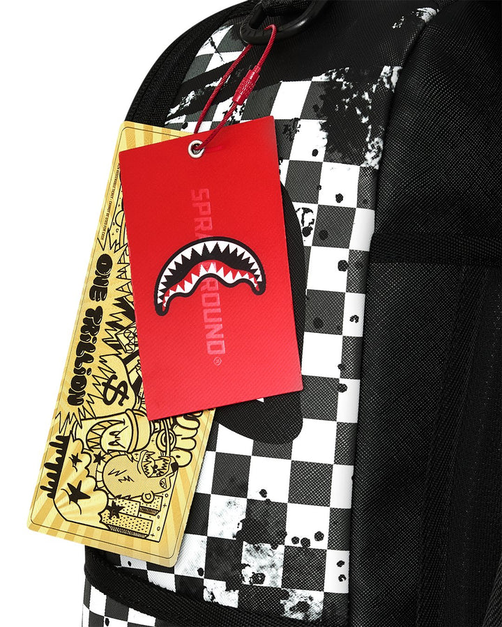 PAINTED OVER CHECK BACKPACK