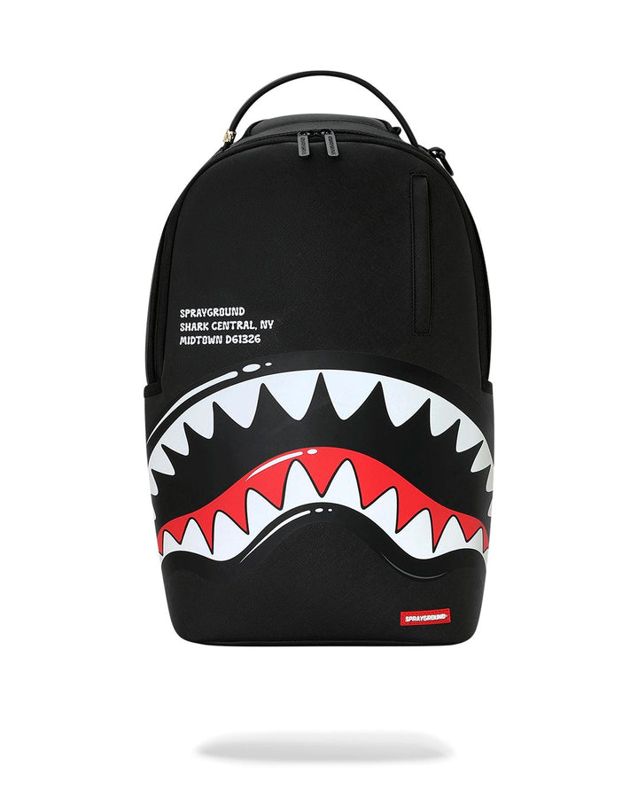 SHARK CENTRAL BUBBLY BLACK BACKPACK
