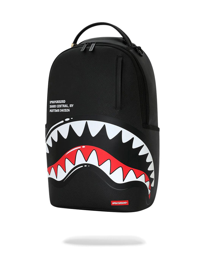 SHARK CENTRAL BUBBLY BLACK BACKPACK