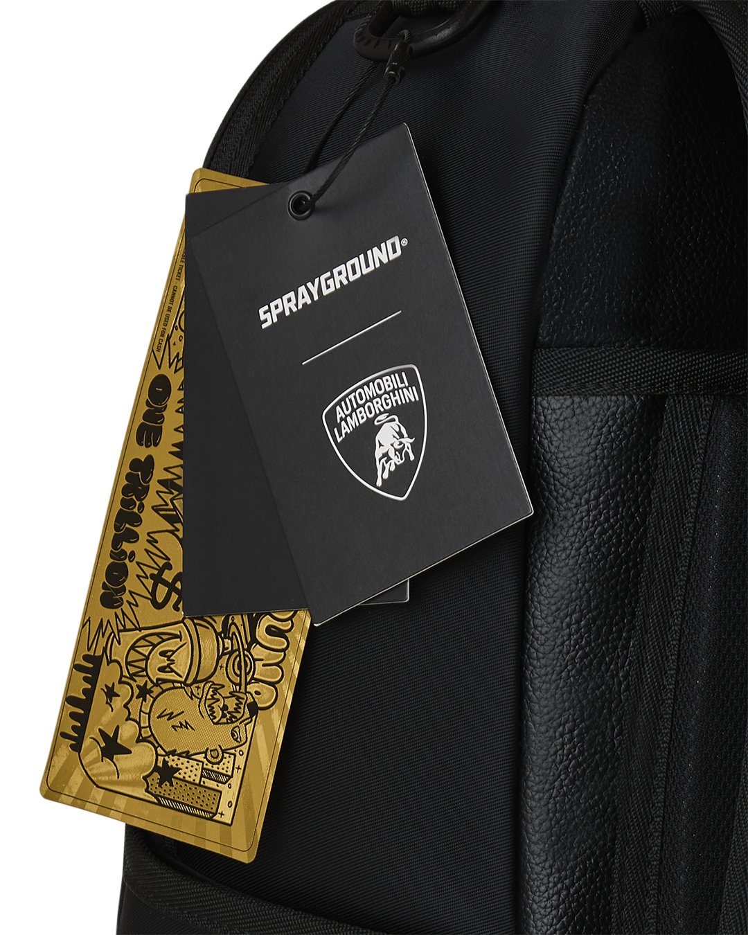LAMBORGHINI POLYESTER-SATEEN STEALTH DLX BACKPACK