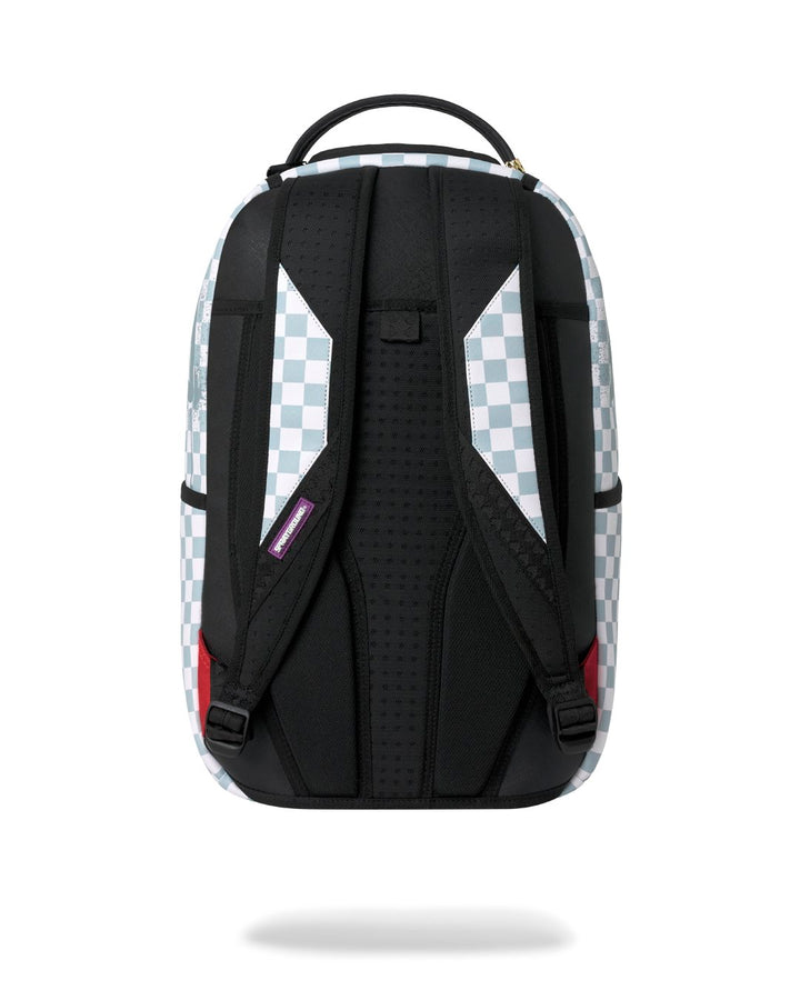 MARVEL BLACK PANTHER WAKANDA FOREVER ON WHITE CHECK BACKPACK