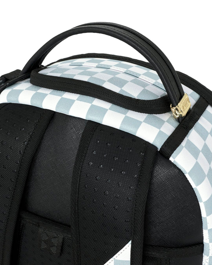 MARVEL BLACK PANTHER WAKANDA FOREVER ON WHITE CHECK BACKPACK