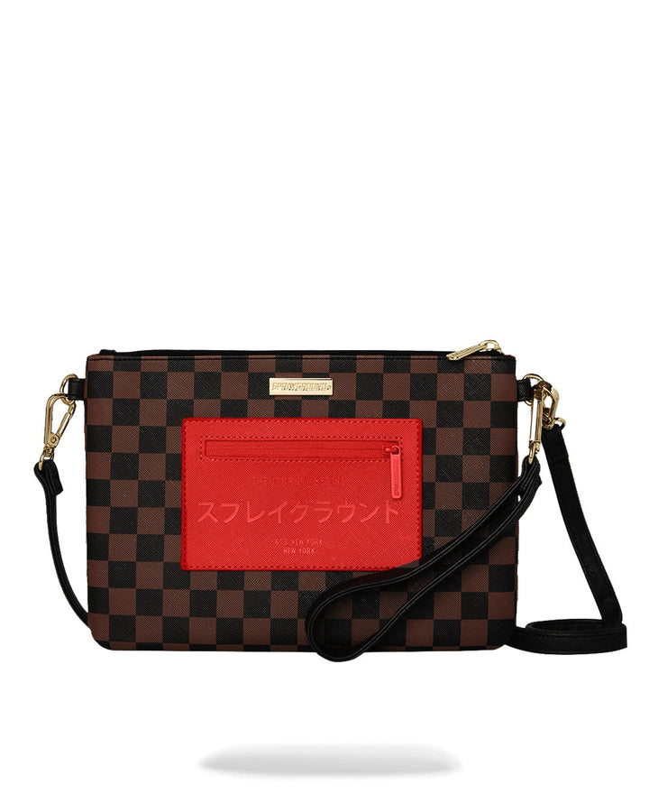 RED REDEMPTION CROSSBODY POUCHETTE