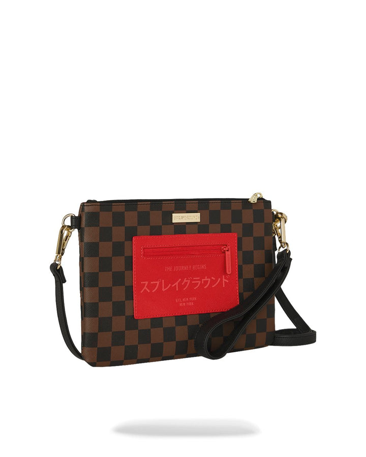 RED REDEMPTION CROSSBODY POUCHETTE