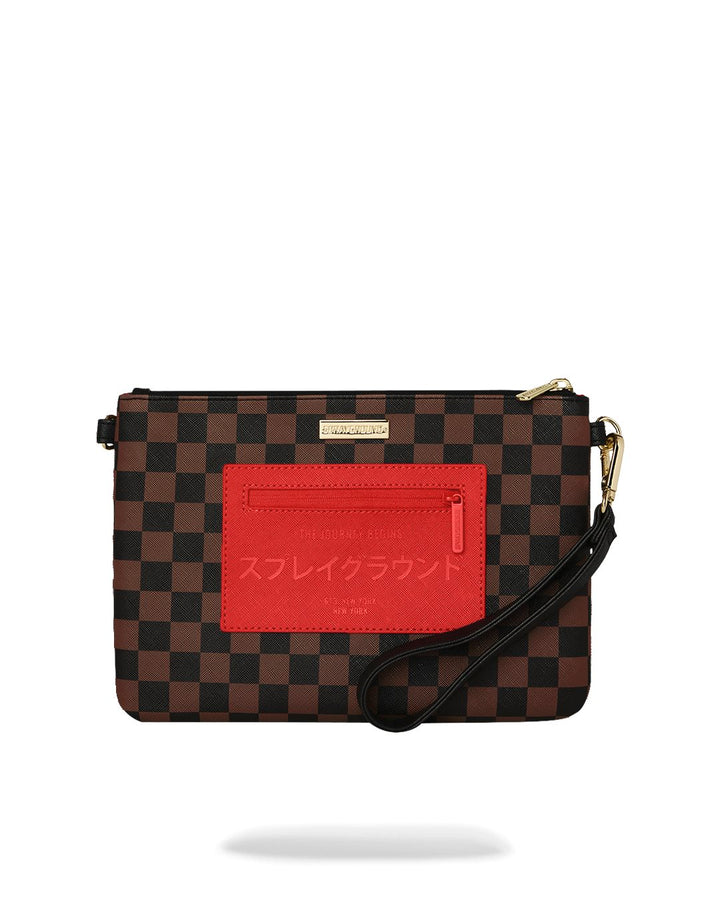 RED REDEMPTION CROSSBODY POUCHETTE