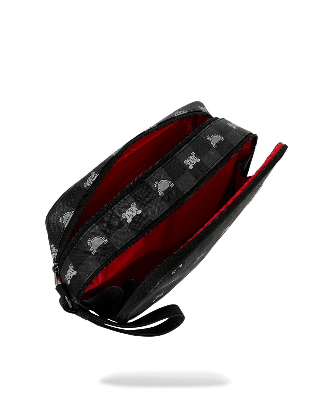 GRAY PEEKING CHARACTER CHECK TOILETRY BRICK