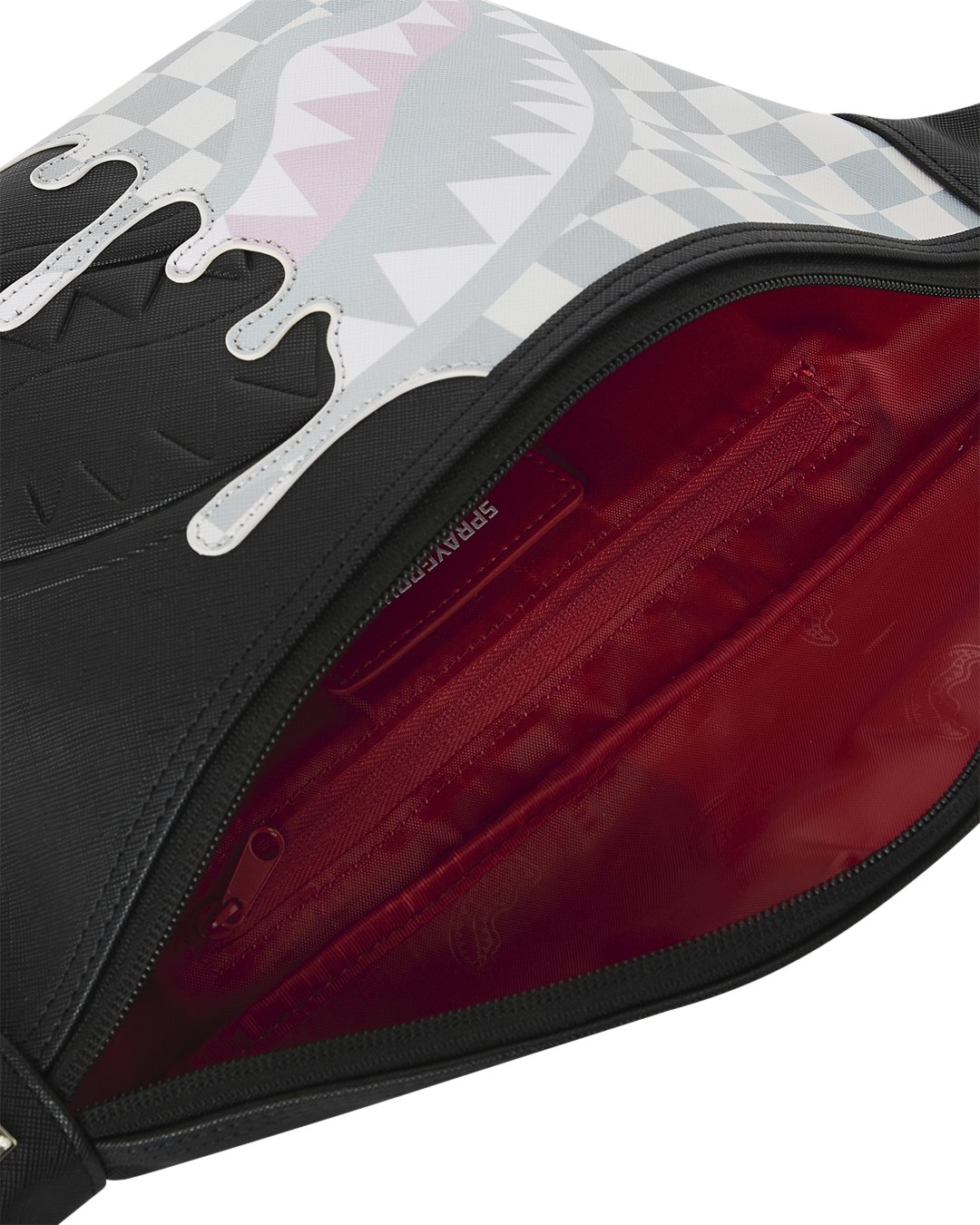 CREAM CHECK UNFINISHED SHARK SAVVY CROSSBODY