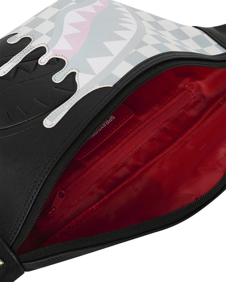 CREAM CHECK UNFINISHED SHARK SAVVY CROSSBODY