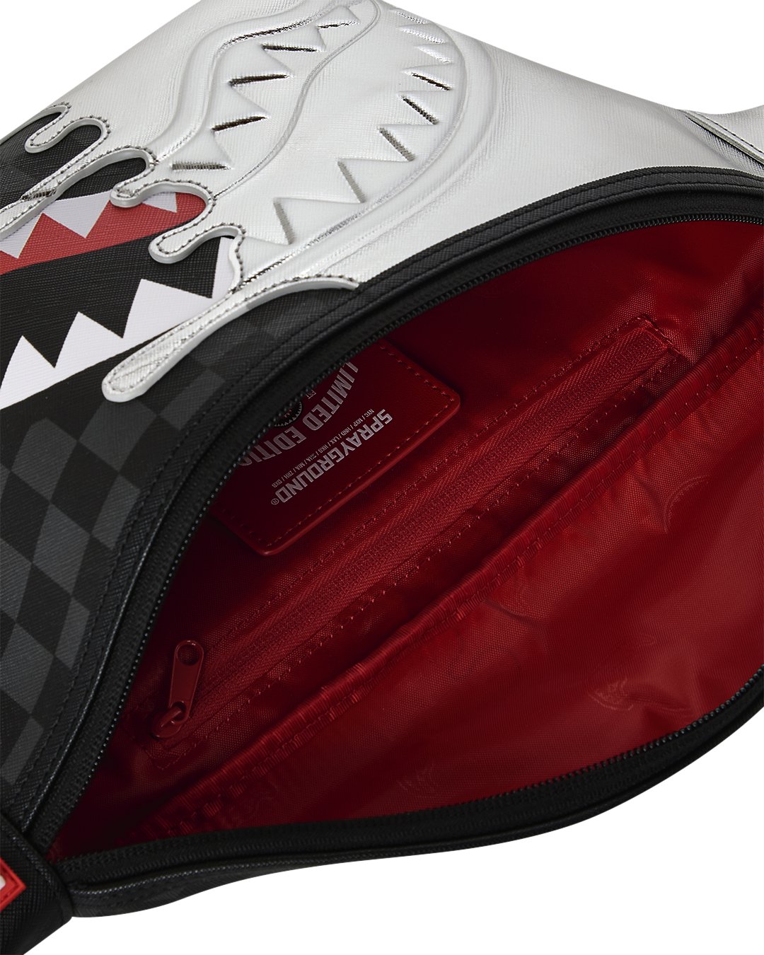 SILVER SIDE DRIP BLACK CHECK SAVVY CROSSBODY