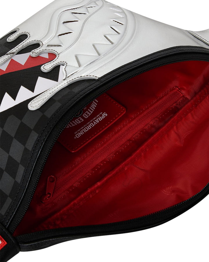 SILVER SIDE DRIP BLACK CHECK SAVVY CROSSBODY