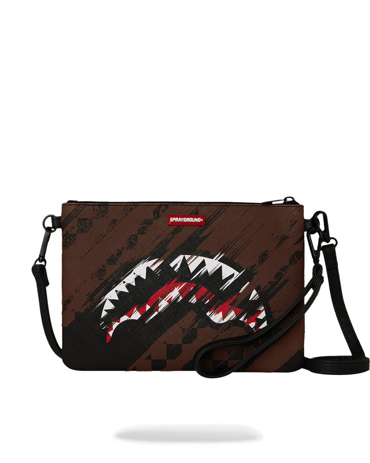 SMEARED GRUNGE CROSSBODY POUCHETTE