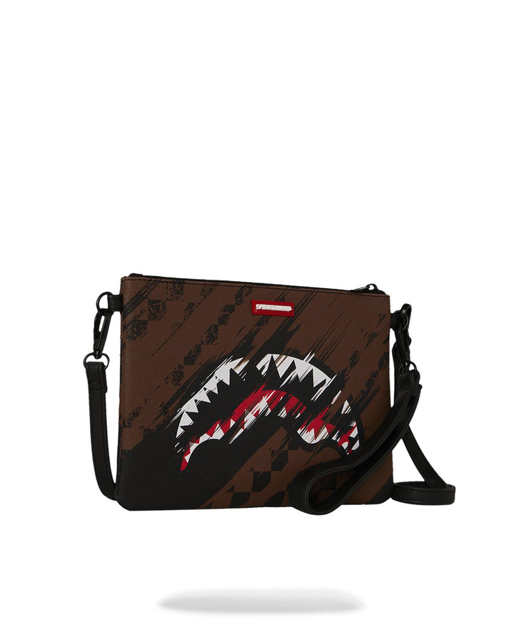 SMEARED GRUNGE CROSSBODY POUCHETTE
