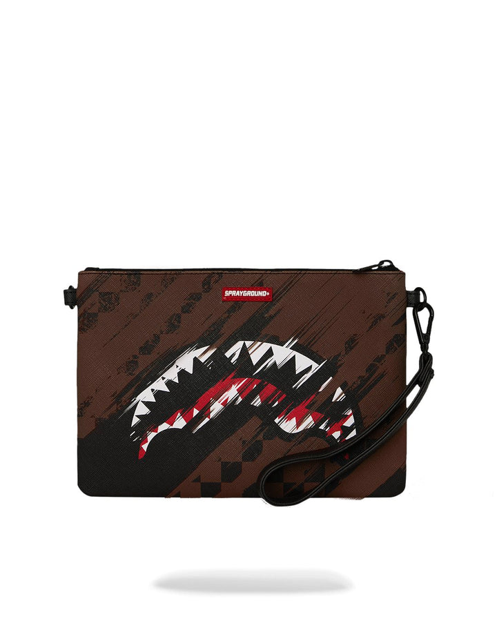 SMEARED GRUNGE CROSSBODY POUCHETTE