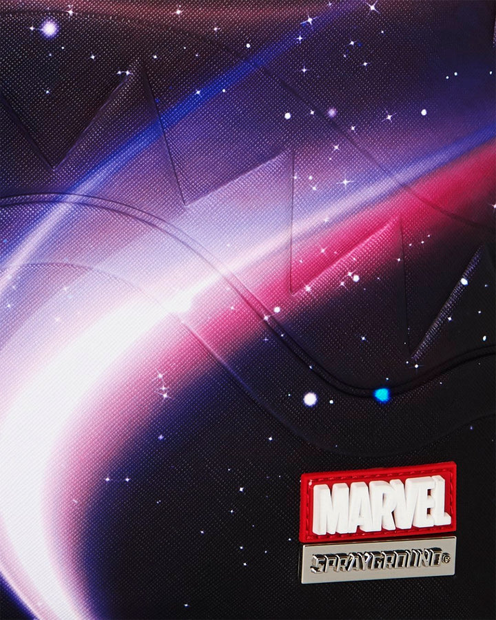 MARVEL AVENGERS SILVER SURFER COMIC DESIGN COLLAGE WITH EMBOSSED SHARK BACKPACK