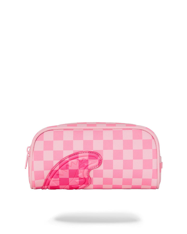 PINK SIP PATCH PENCIL POUCH