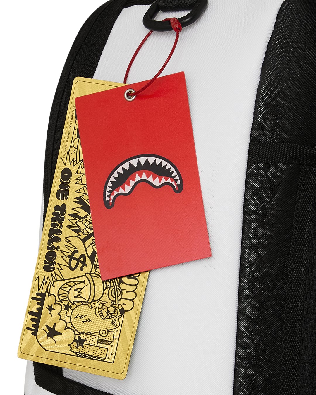 SHARK CENTRAL BUBBLY WHITE BACKPACK