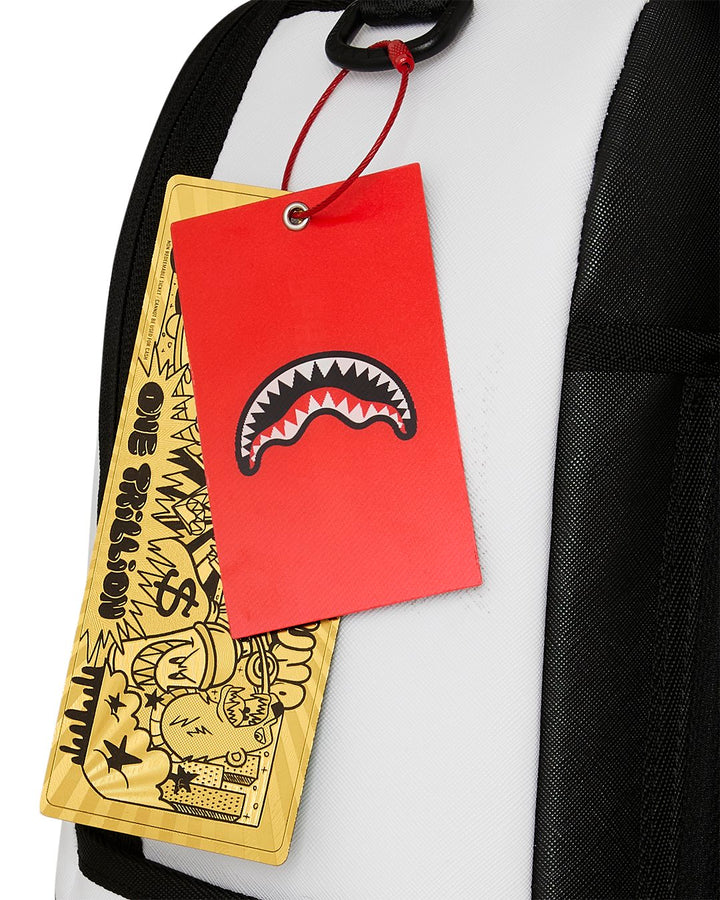 SHARK CENTRAL BUBBLY WHITE BACKPACK