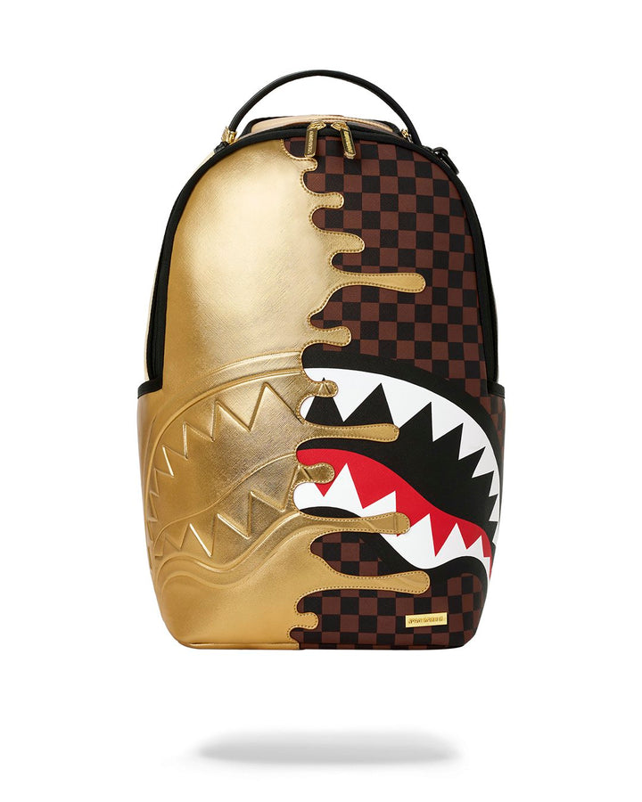 SHARKS IN PARIS GOLD DRIP BACKPACK