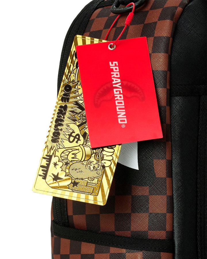 SHARKS IN PARIS GOLD DRIP BACKPACK