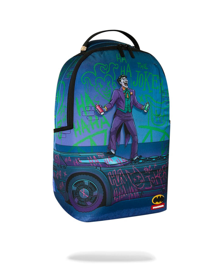 DC JOKER TAGGED UP BATMOBILE BACKPACK