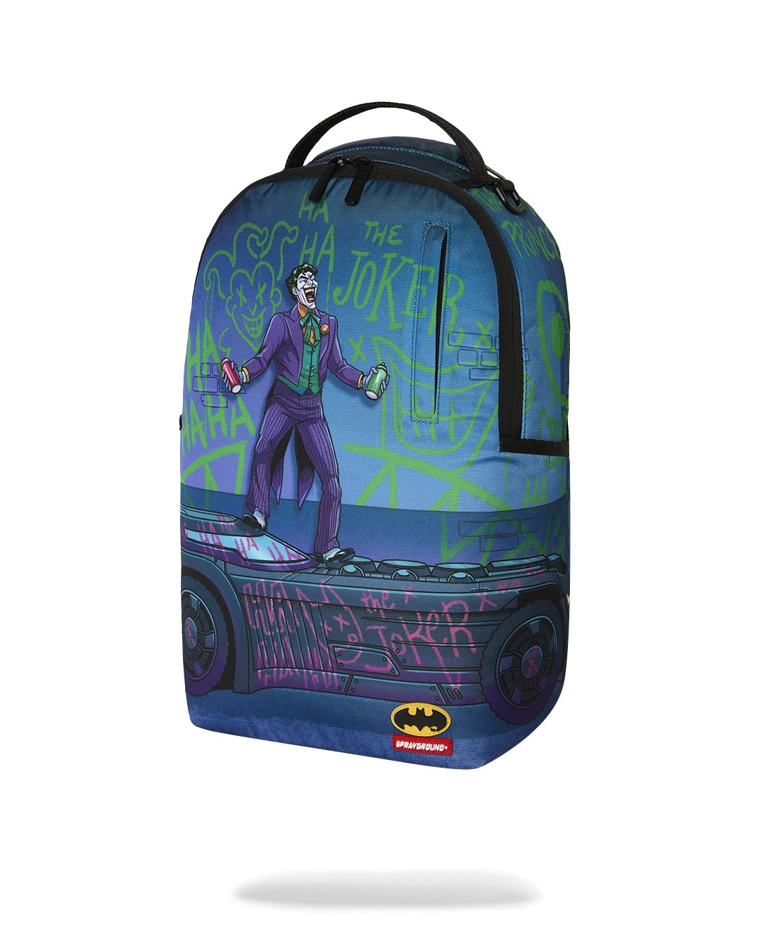 DC JOKER TAGGED UP BATMOBILE BACKPACK