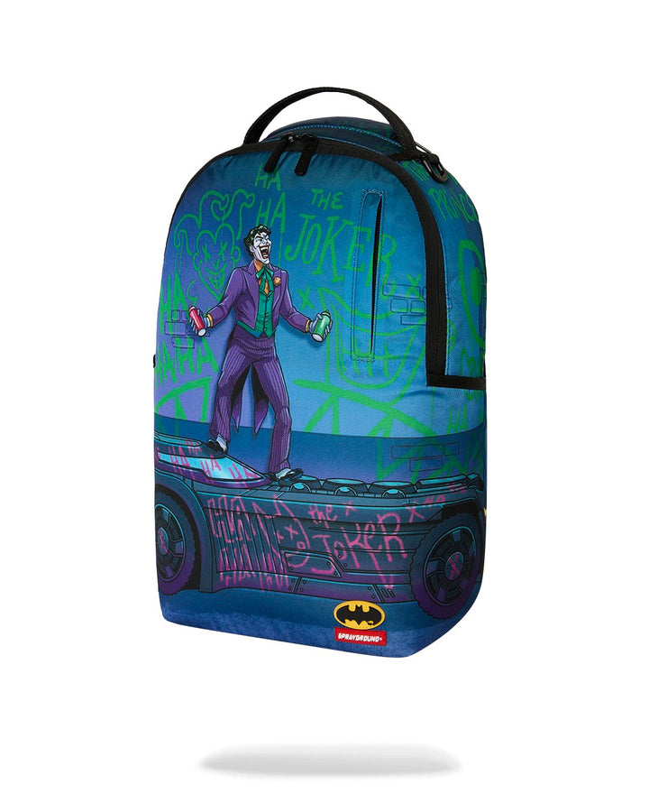 DC JOKER TAGGED UP BATMOBILE BACKPACK