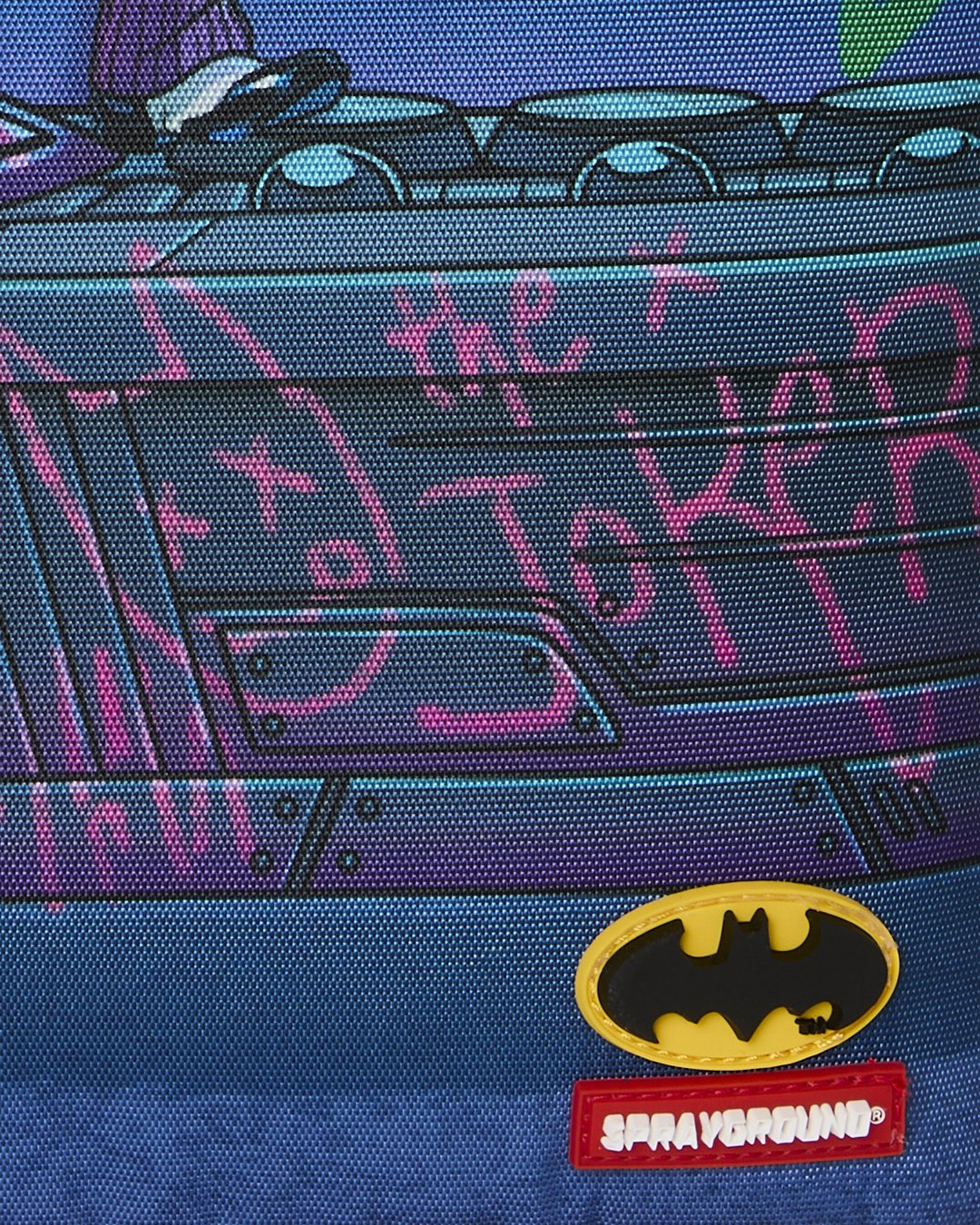 DC JOKER TAGGED UP BATMOBILE BACKPACK