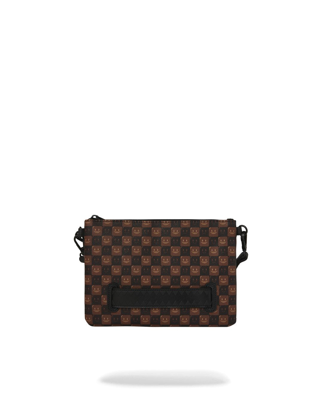 SHARKS IN PARIS WTF BUBBLE BROWN CHECK CROSSOVER CLUTCH