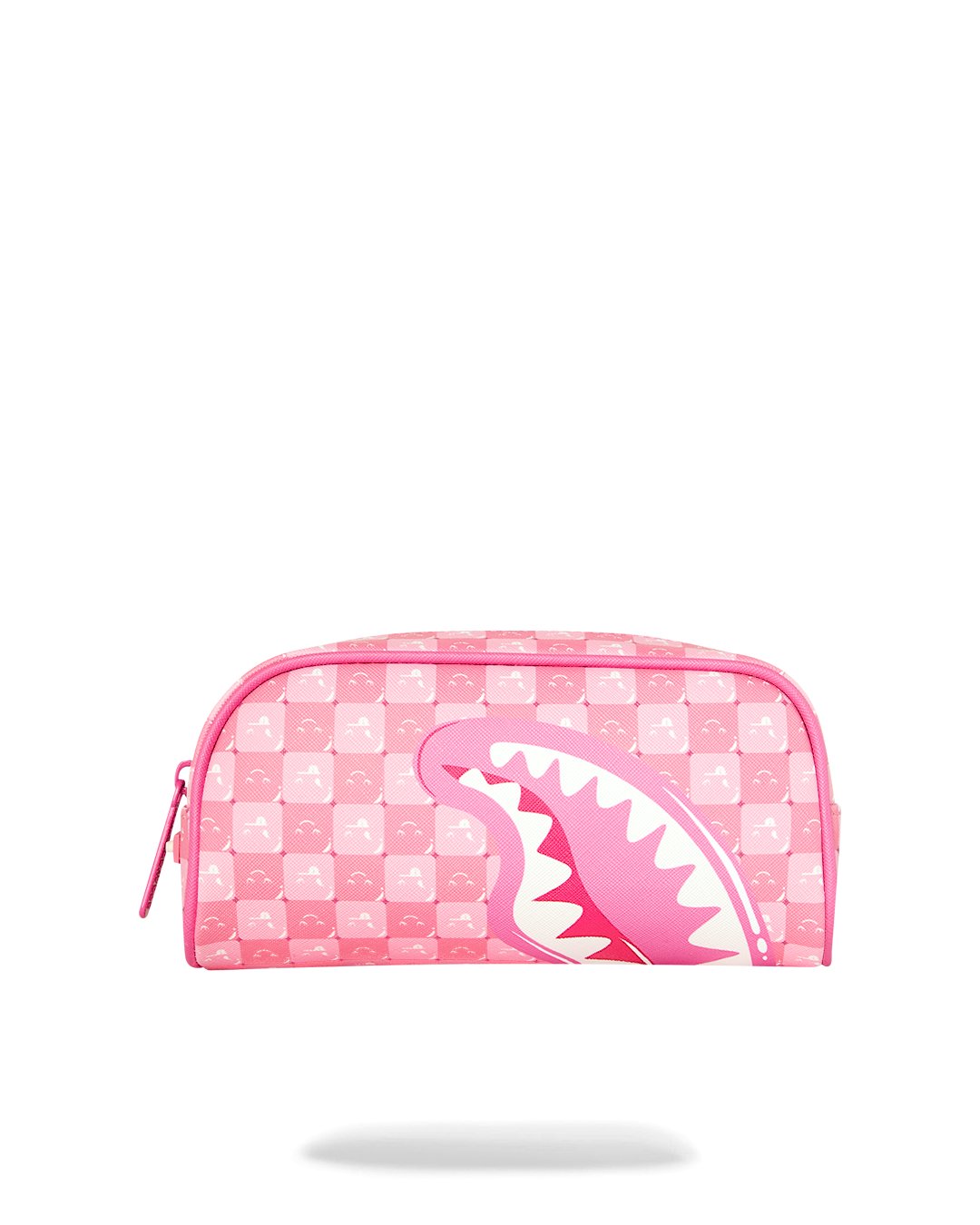 PINK NEW CHECK FACES POUCH