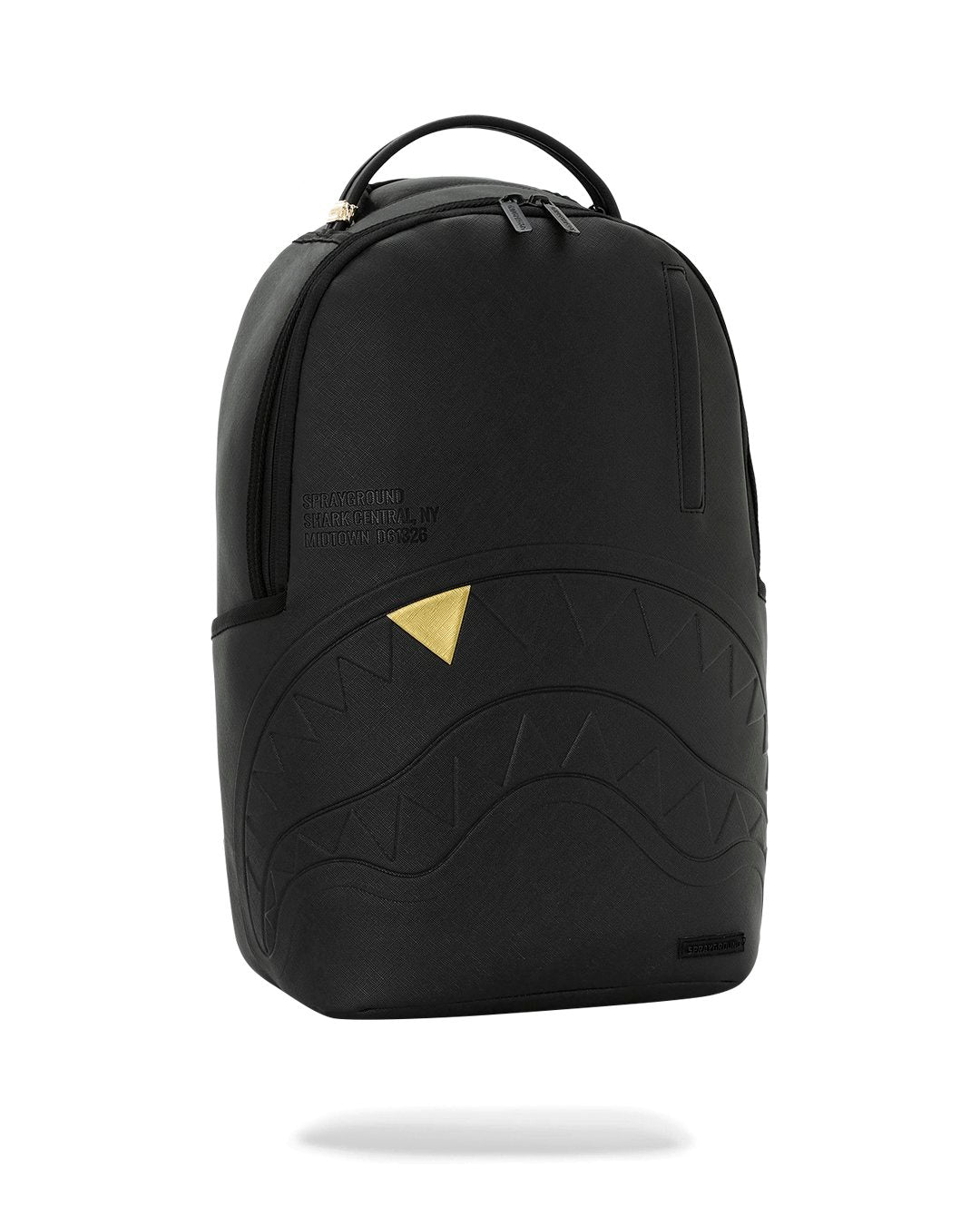 BLACKED OUT EMBOSSED GOLD TOOTH BACKPACK