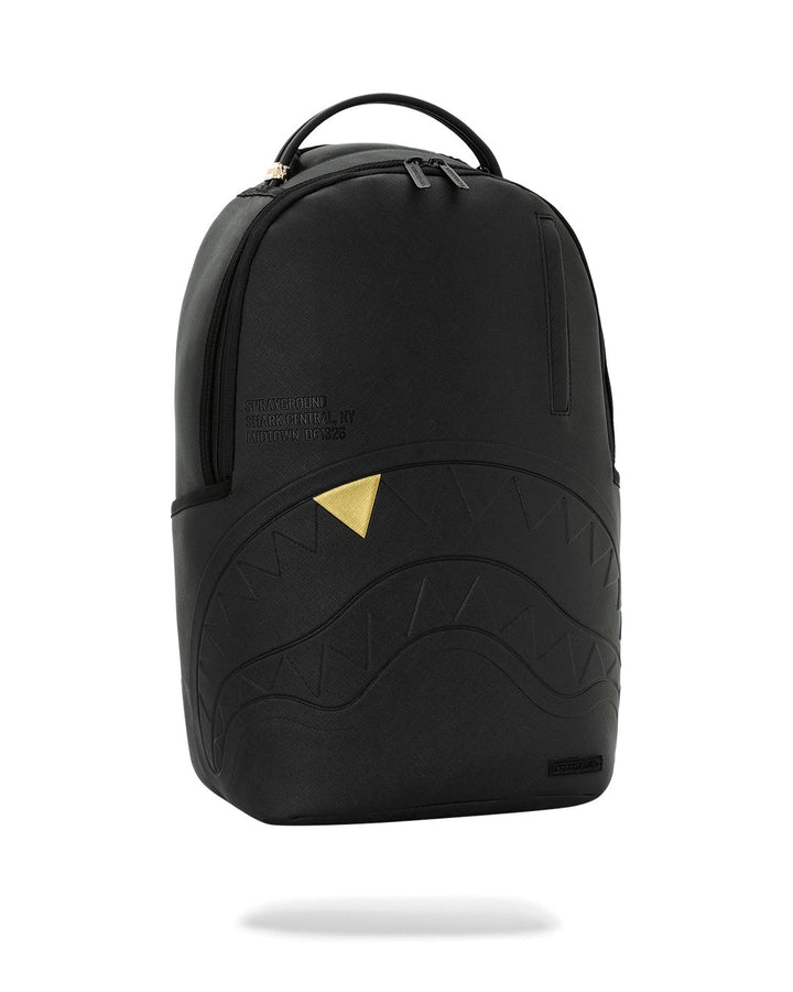 BLACKED OUT EMBOSSED GOLD TOOTH BACKPACK