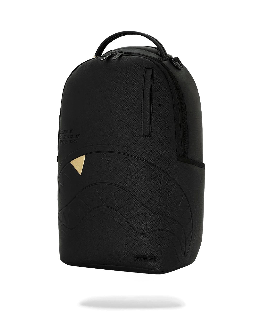 BLACKED OUT EMBOSSED GOLD TOOTH BACKPACK