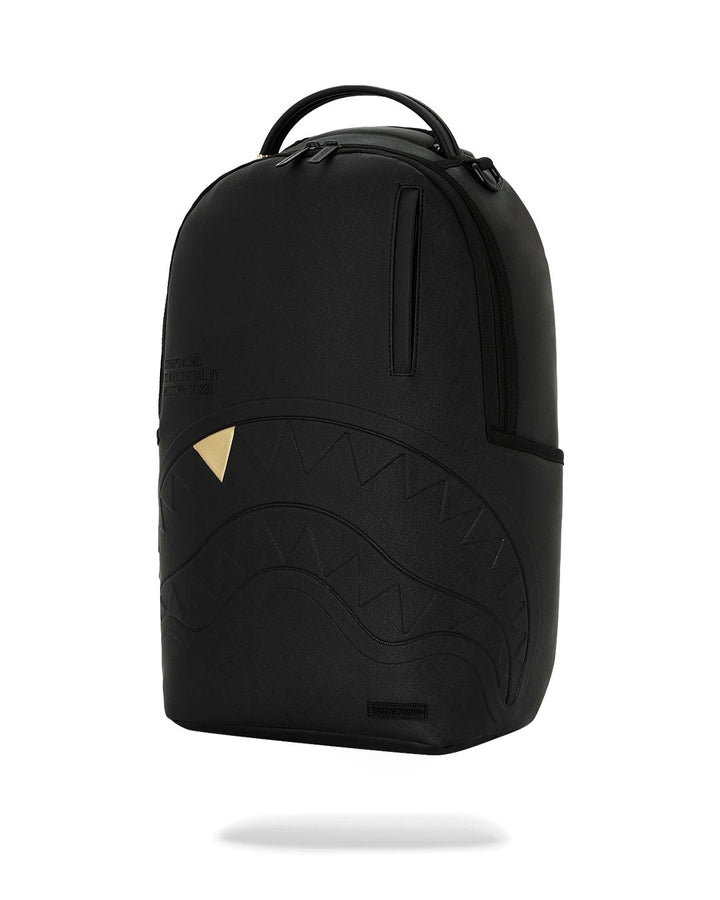 BLACKED OUT EMBOSSED GOLD TOOTH BACKPACK
