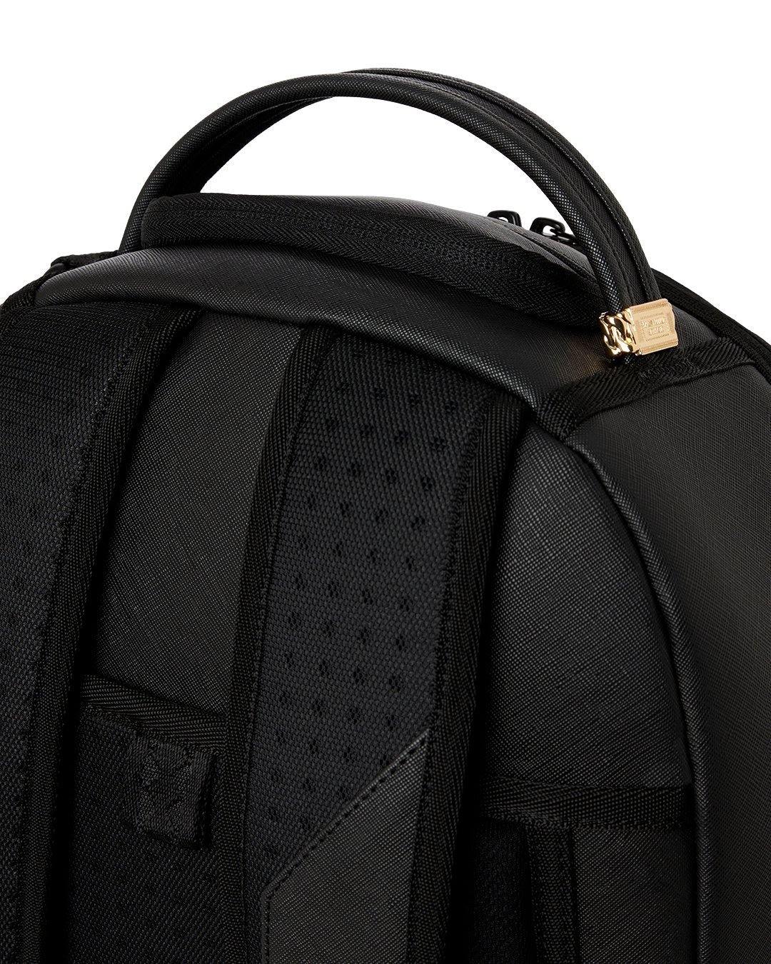 BLACKED OUT EMBOSSED GOLD TOOTH BACKPACK