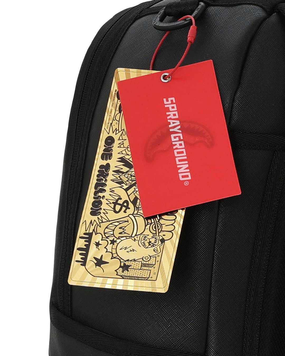 BLACKED OUT EMBOSSED GOLD TOOTH BACKPACK