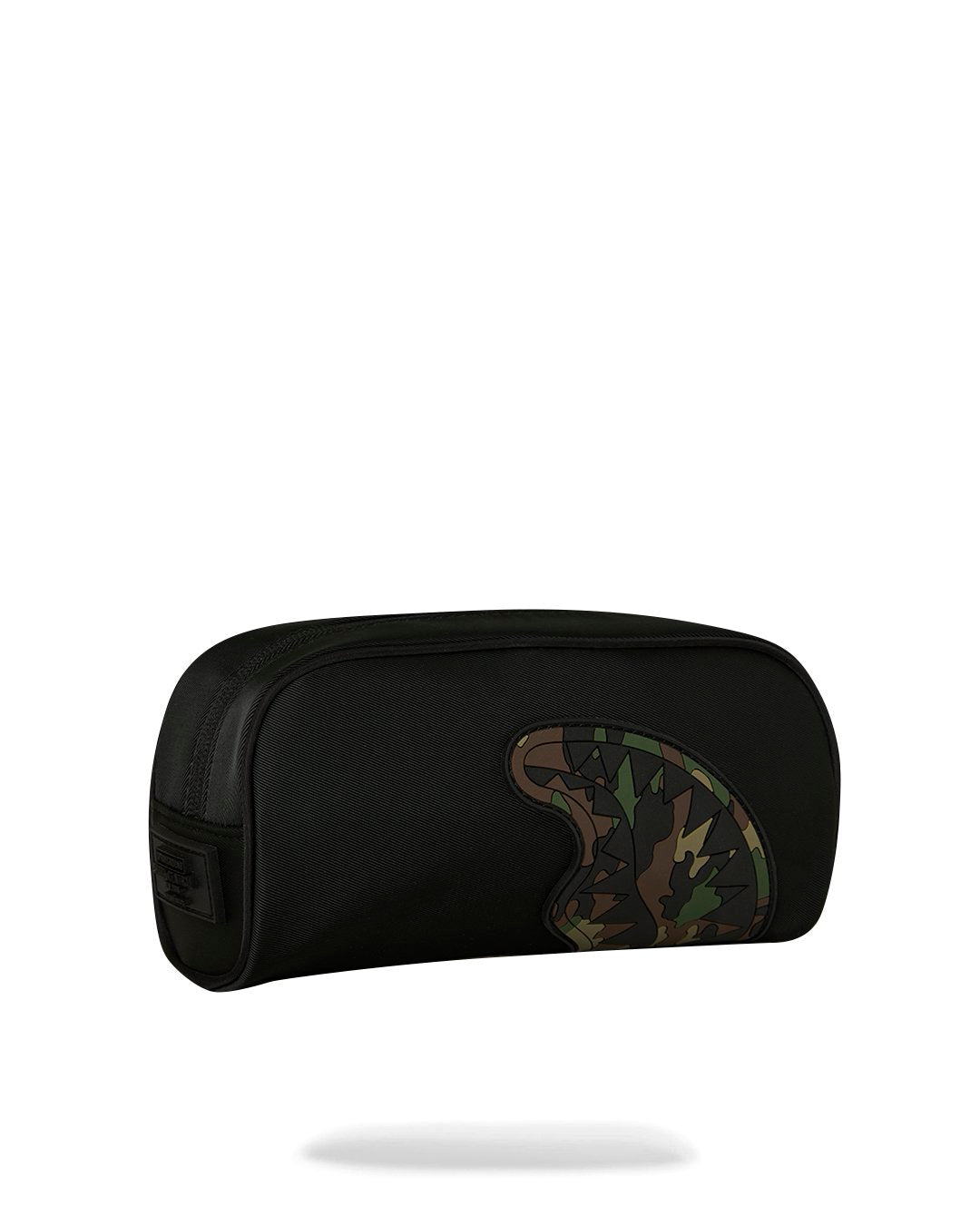 SHARK CENTRAL BLACK NYLON CAMO EMBOSSED SHARK POUCH