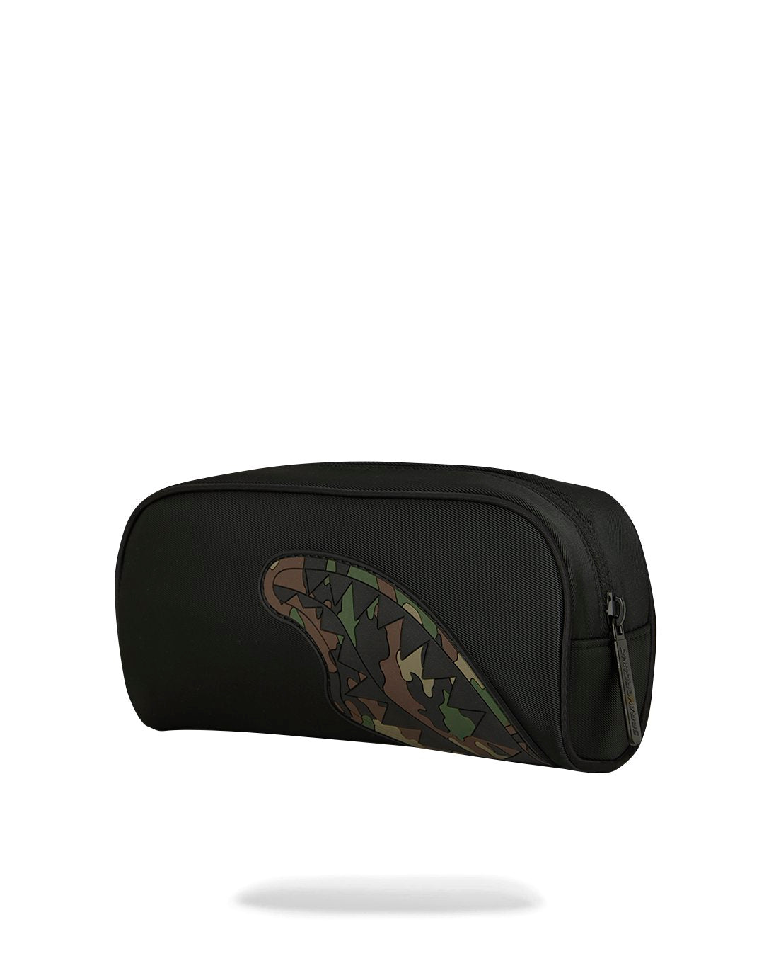 SHARK CENTRAL BLACK NYLON CAMO EMBOSSED SHARK POUCH