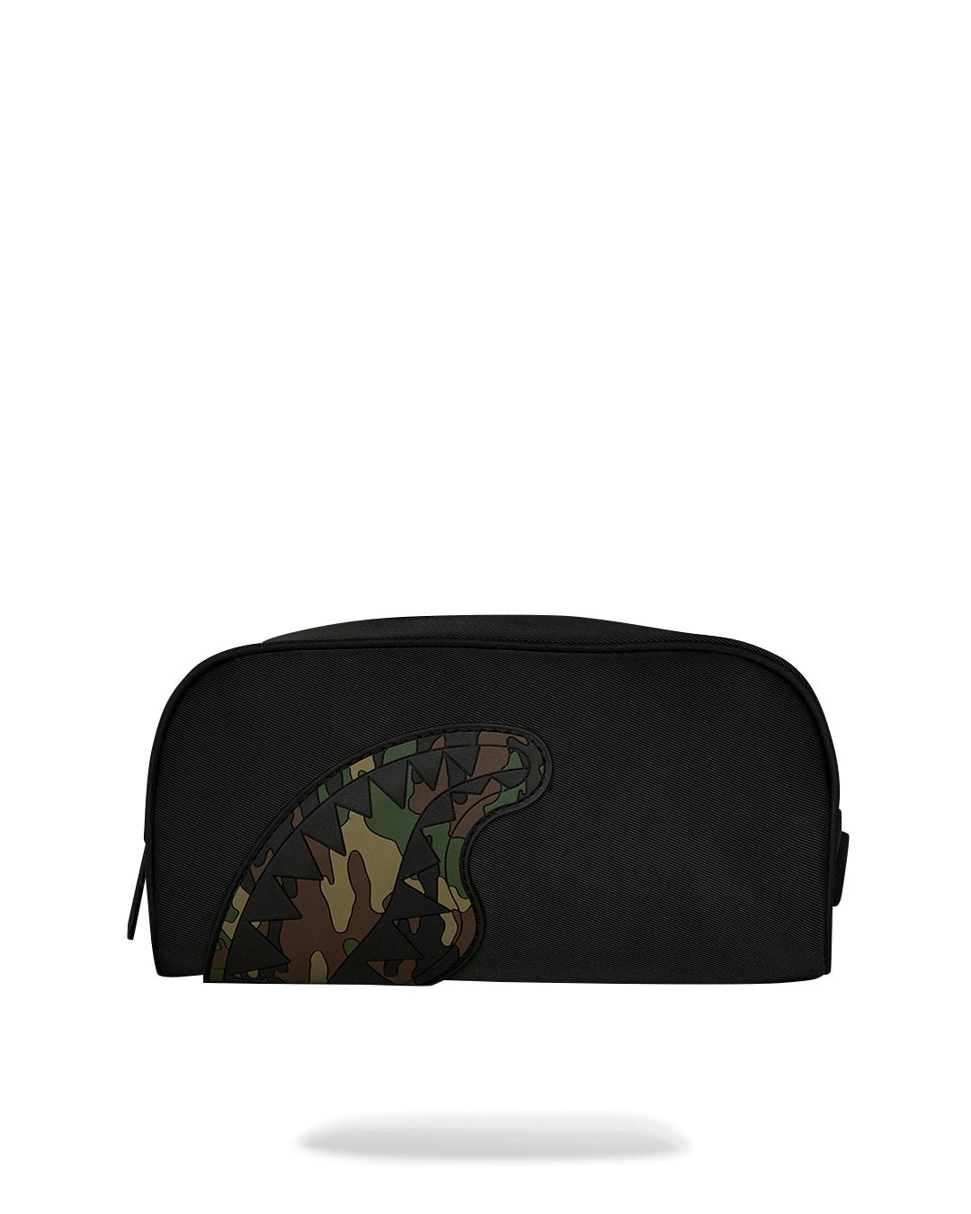 SHARK CENTRAL BLACK NYLON CAMO EMBOSSED SHARK POUCH