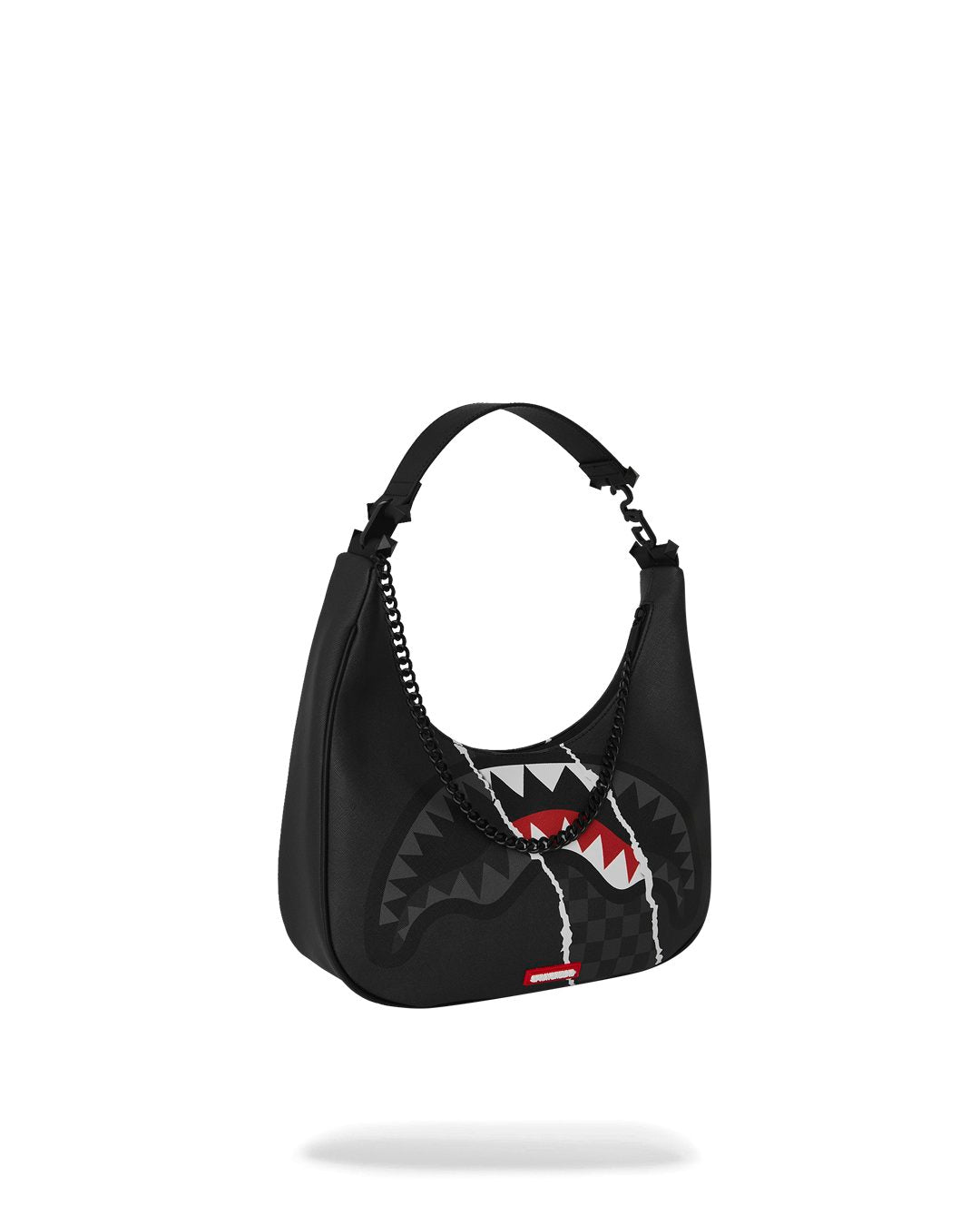 CENTER RIP REVEALING GRAY CHECK HANDBAG