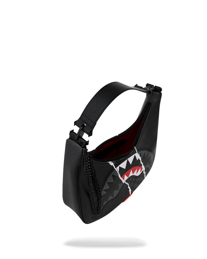 CENTER RIP REVEALING GRAY CHECK HANDBAG