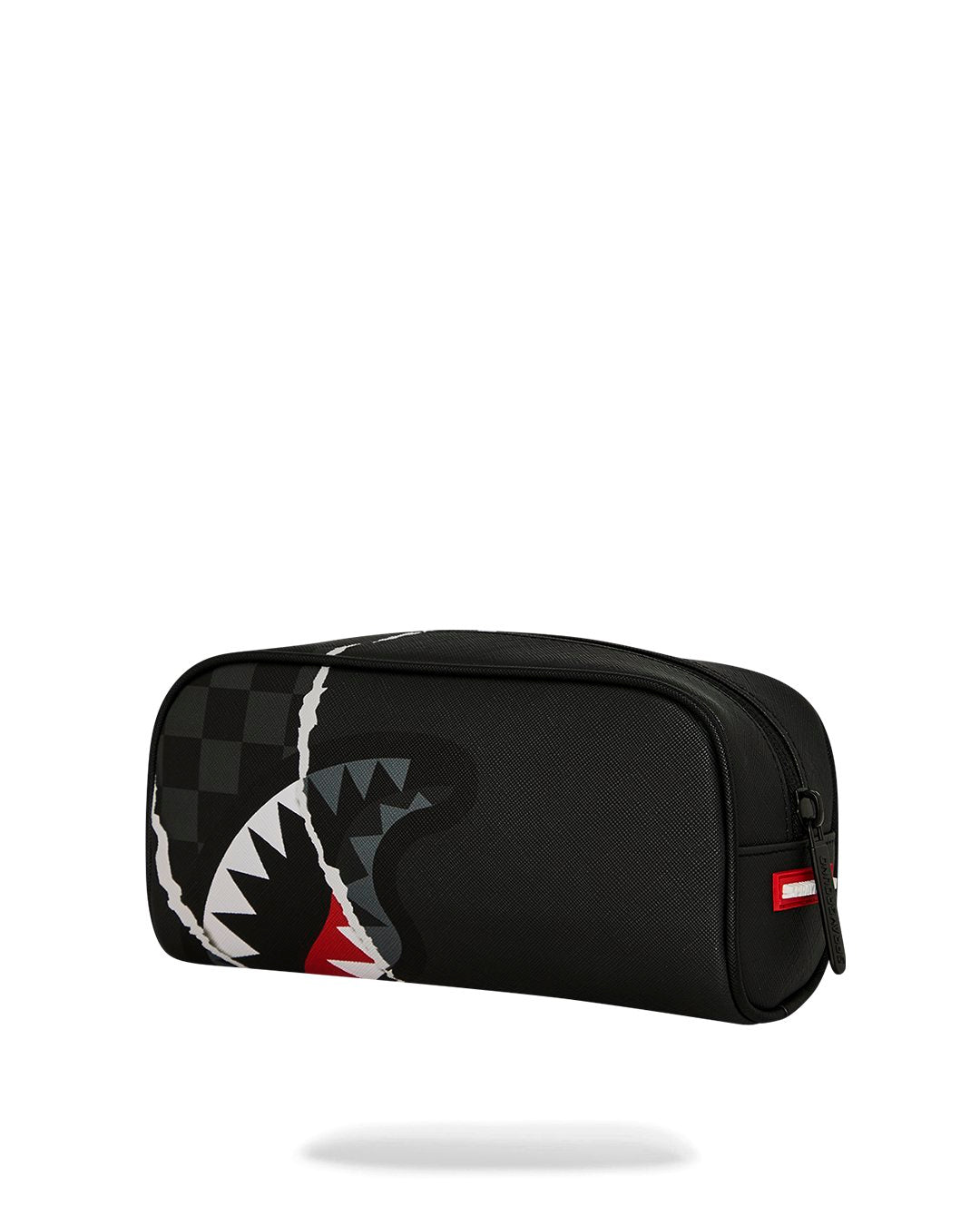CENTER RIP REVEALING GRAY CHECK POUCH