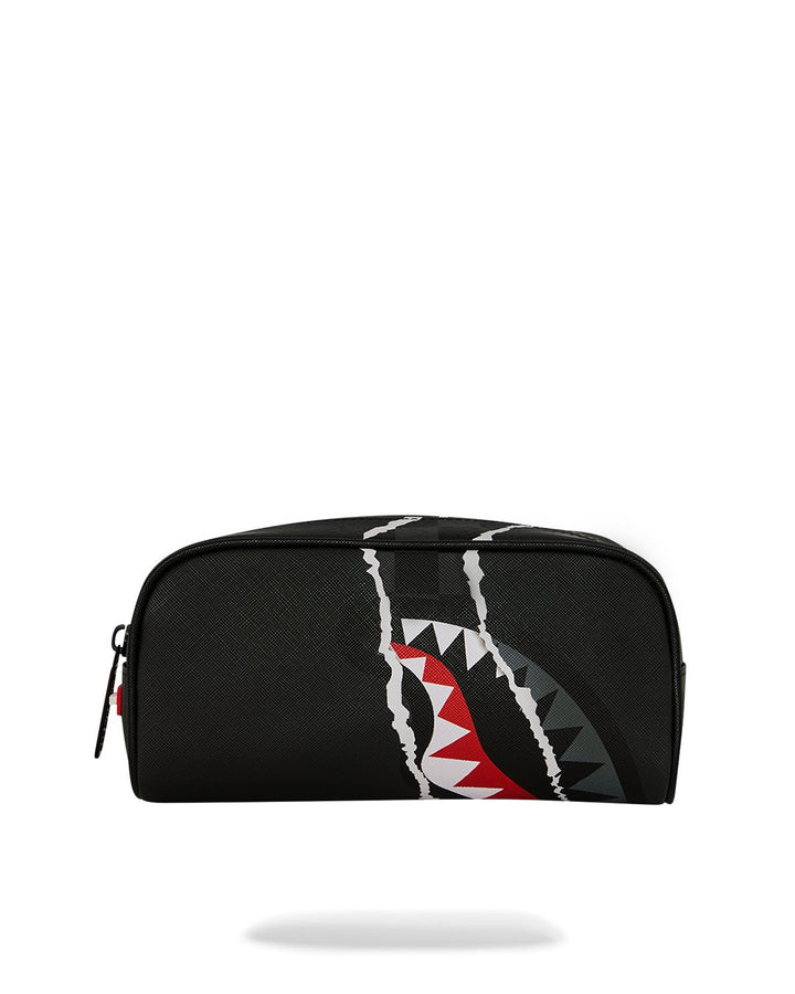CENTER RIP REVEALING GRAY CHECK POUCH