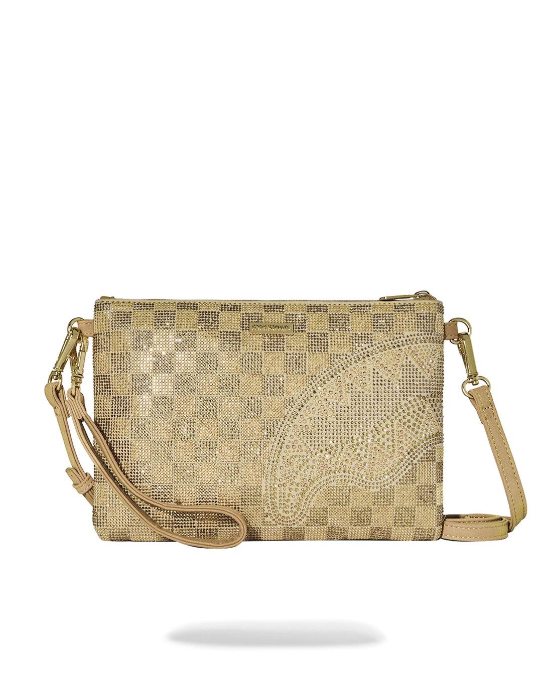 2 TONE GOLD TRINITY CROSSOVER CLUTCH