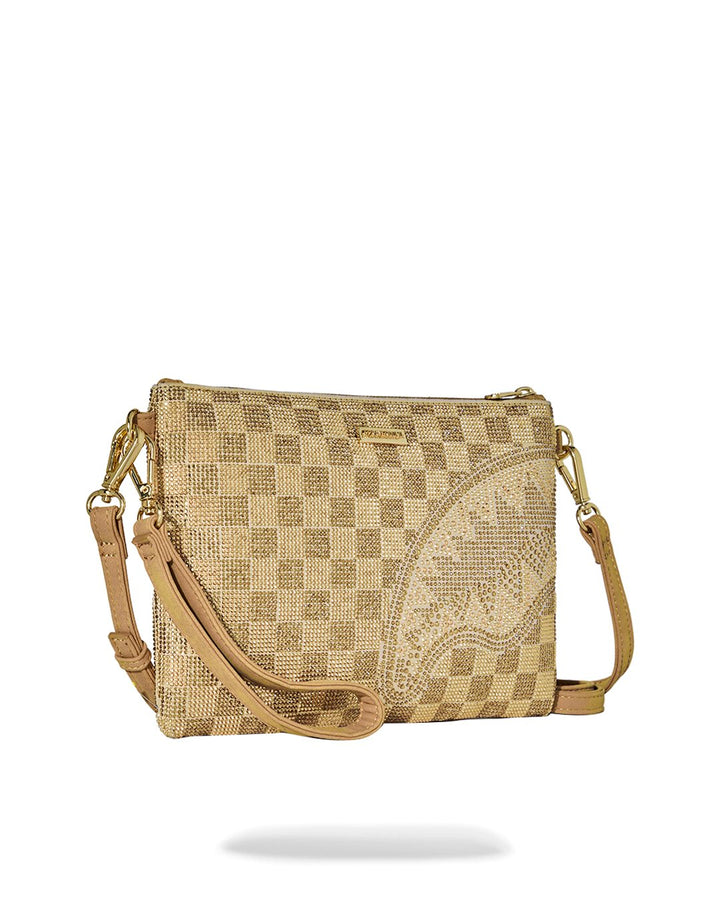 2 TONE GOLD TRINITY CROSSOVER CLUTCH