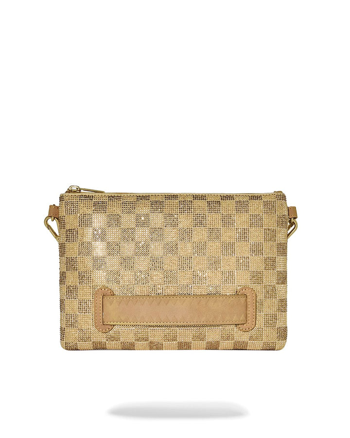 2 TONE GOLD TRINITY CROSSOVER CLUTCH
