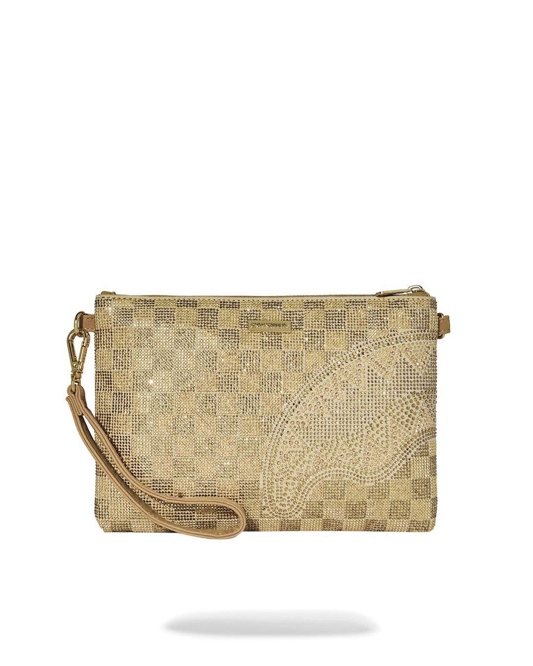 2 TONE GOLD TRINITY CROSSOVER CLUTCH