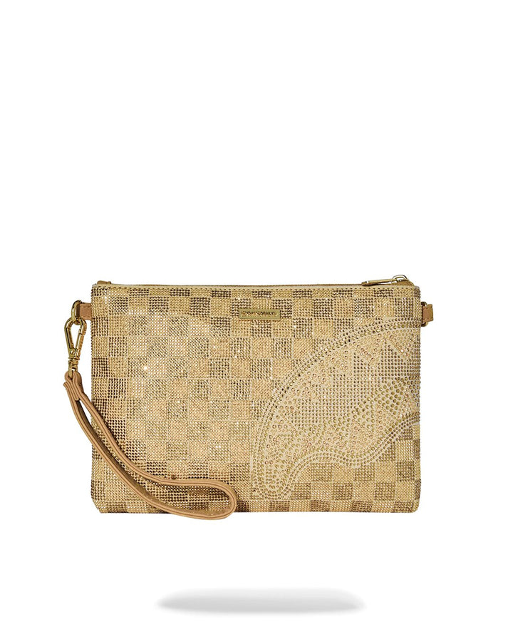 2 TONE GOLD TRINITY CROSSOVER CLUTCH