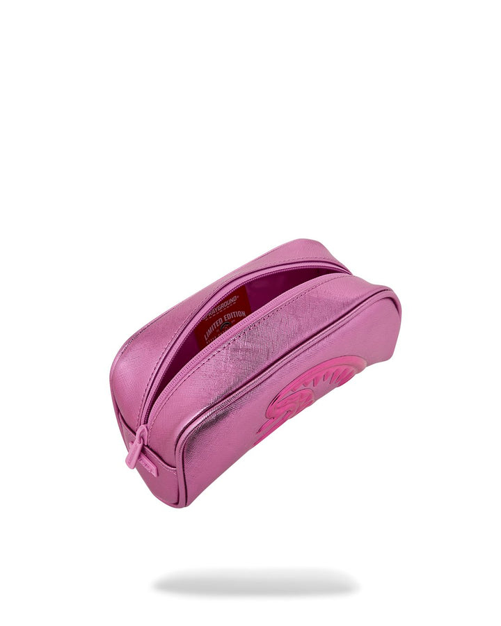METALLIC PINK METALLIC DRIP POUCH