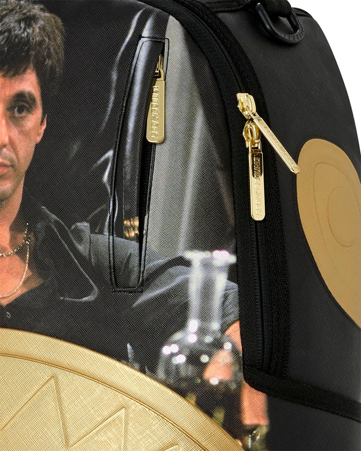 SCARFACE GOLD EMBOSSED BACKPACK